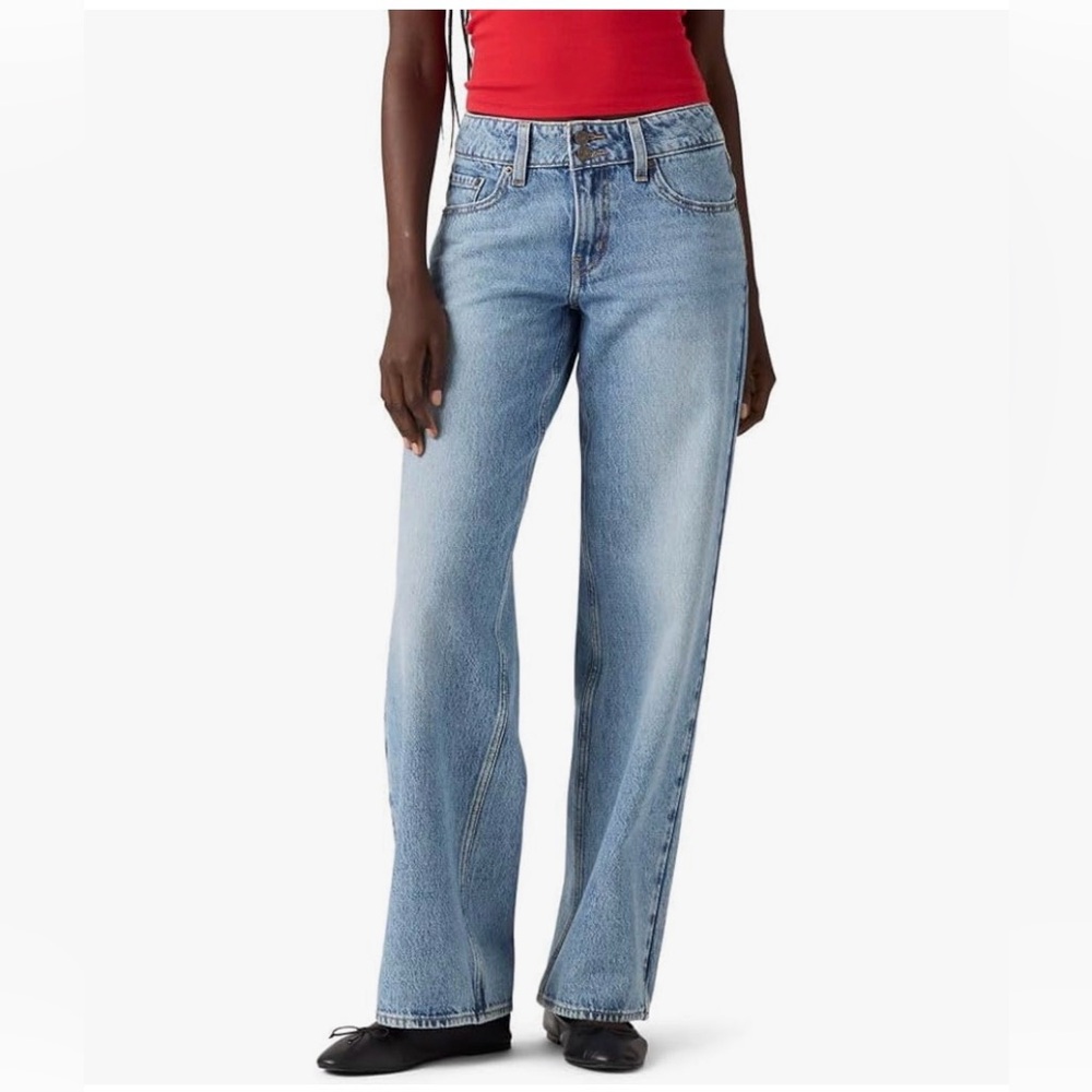 Levi’s Superlow Loose Jeans 25x32 Light Wash Wide Leg NWT
